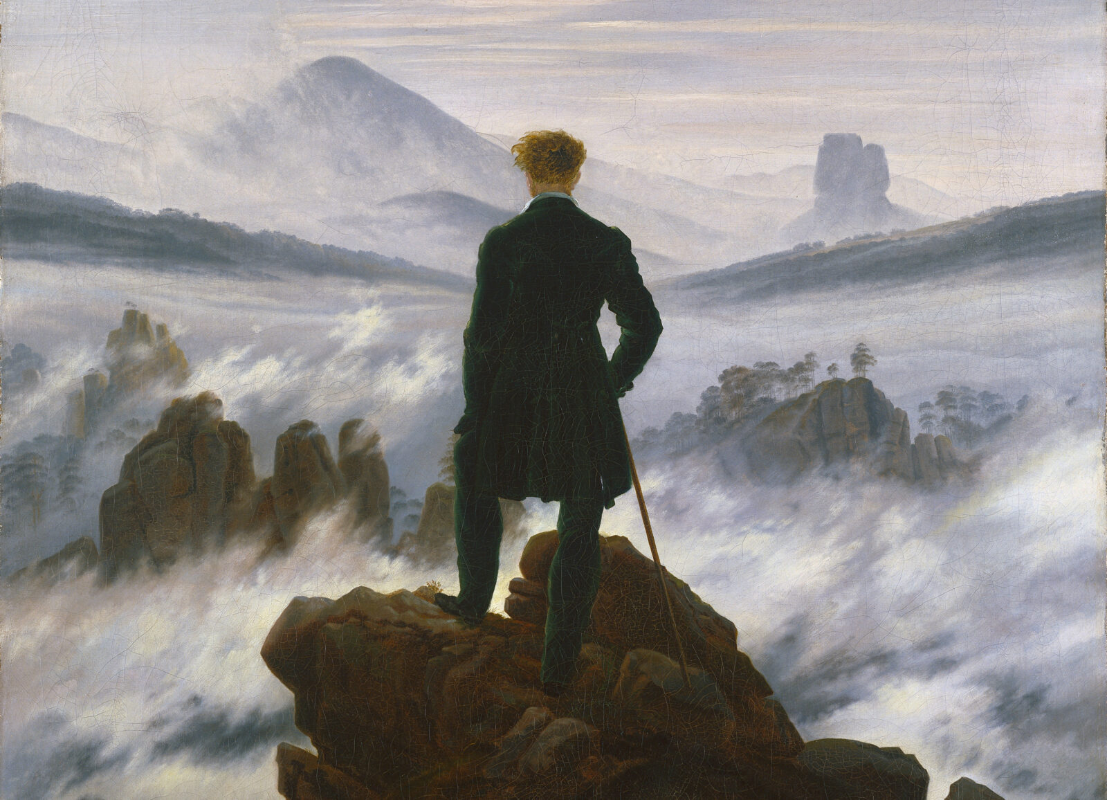 Casper David Friedrich, "Wanderer Above the Sea of Fog" Creative Commons License